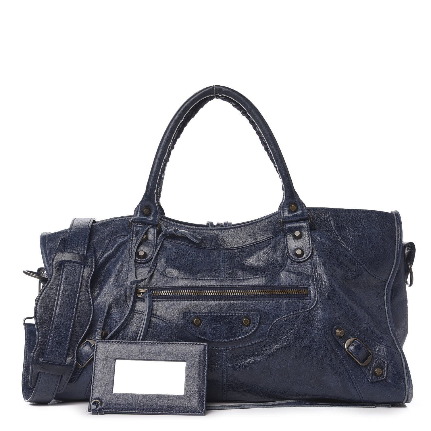 Balenciaga Agneau Classic Hardware Part Time Bleu Mineral 1 of 13