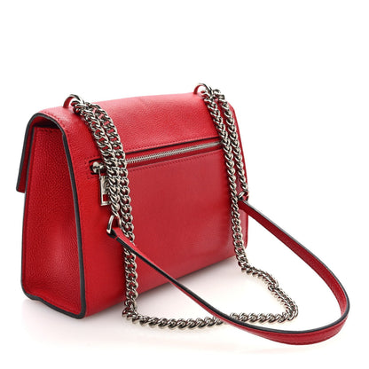 Louis Vuitton Soft Calfskin Mylockme Chain Bag BB Rubis 3 of 7