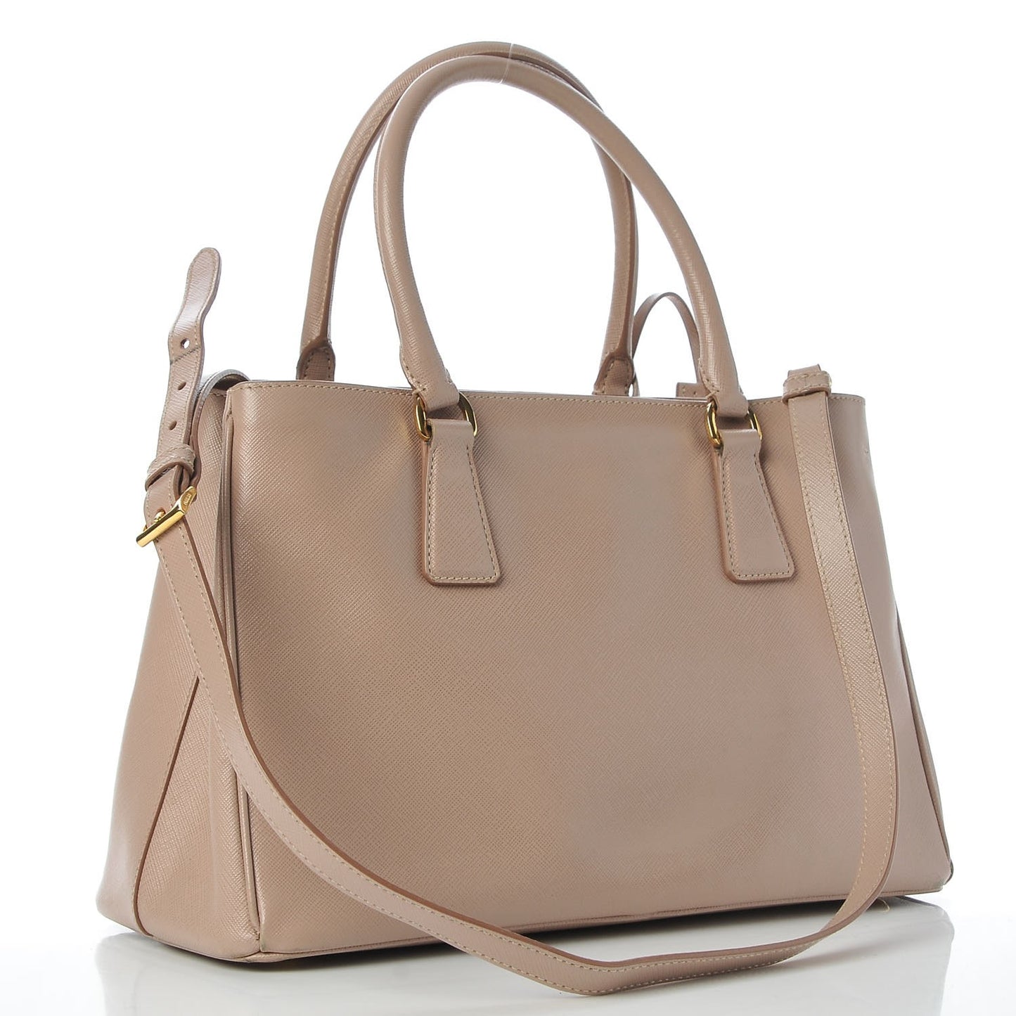 Saffiano Lux Medium Tote Cammeo