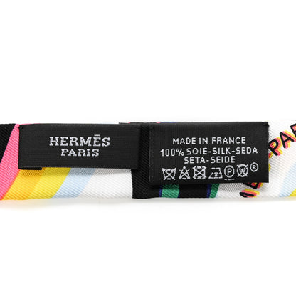 Hermes Silk Brides De Gala Shadow Doll Twilly Black Jaune Multicolor 3 of 3