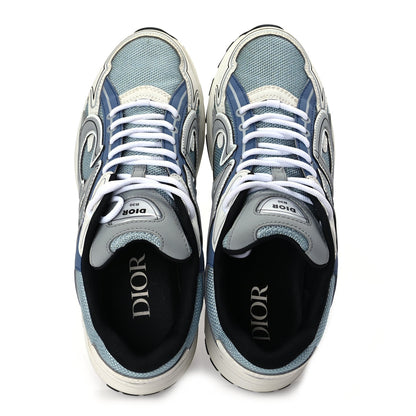 Christian Dior Technical Mesh Calfskin Mens B30 Sneakers 43 White Blue 7 of 9