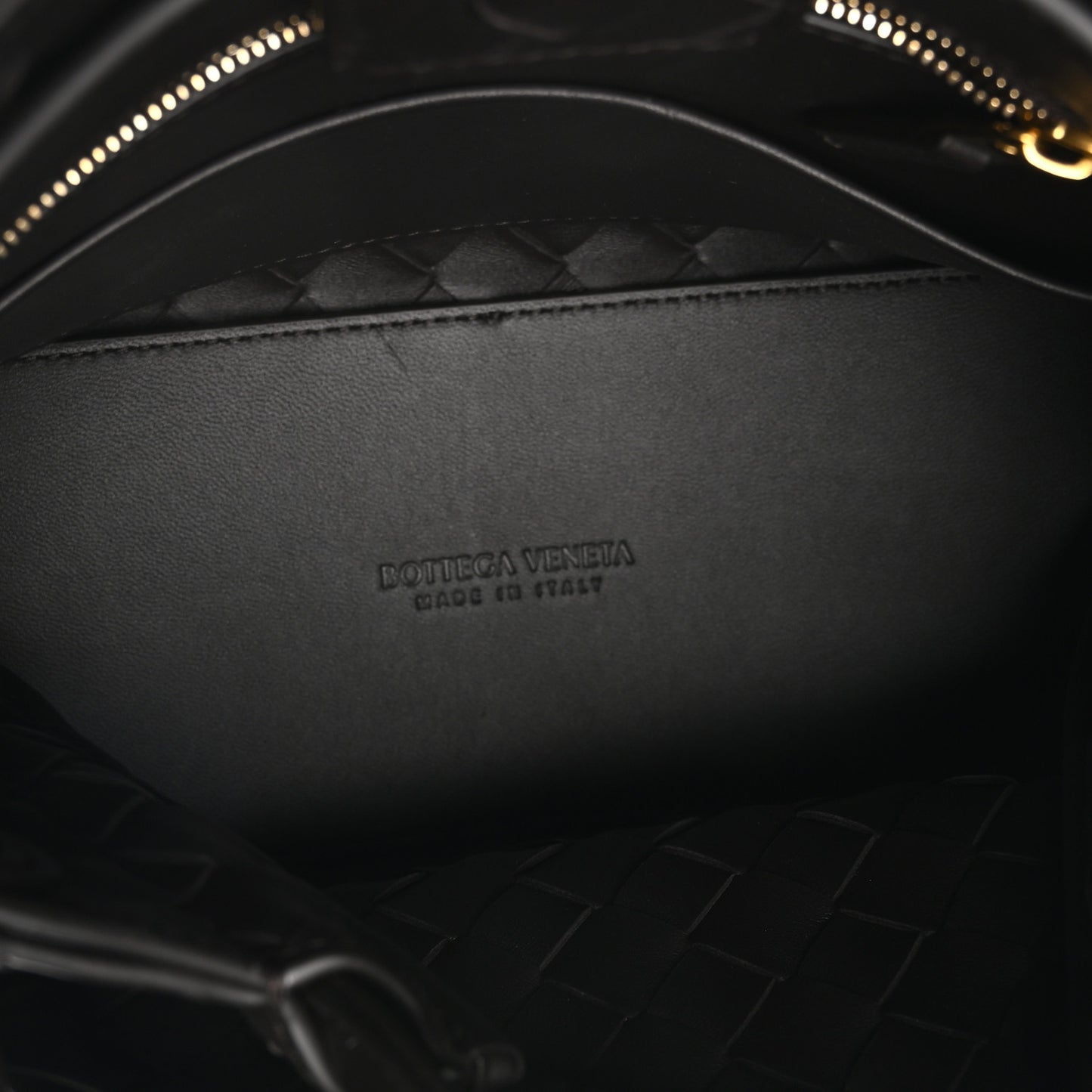 Nappa Intrecciato Small Andiamo Shoulder Bag Fondant