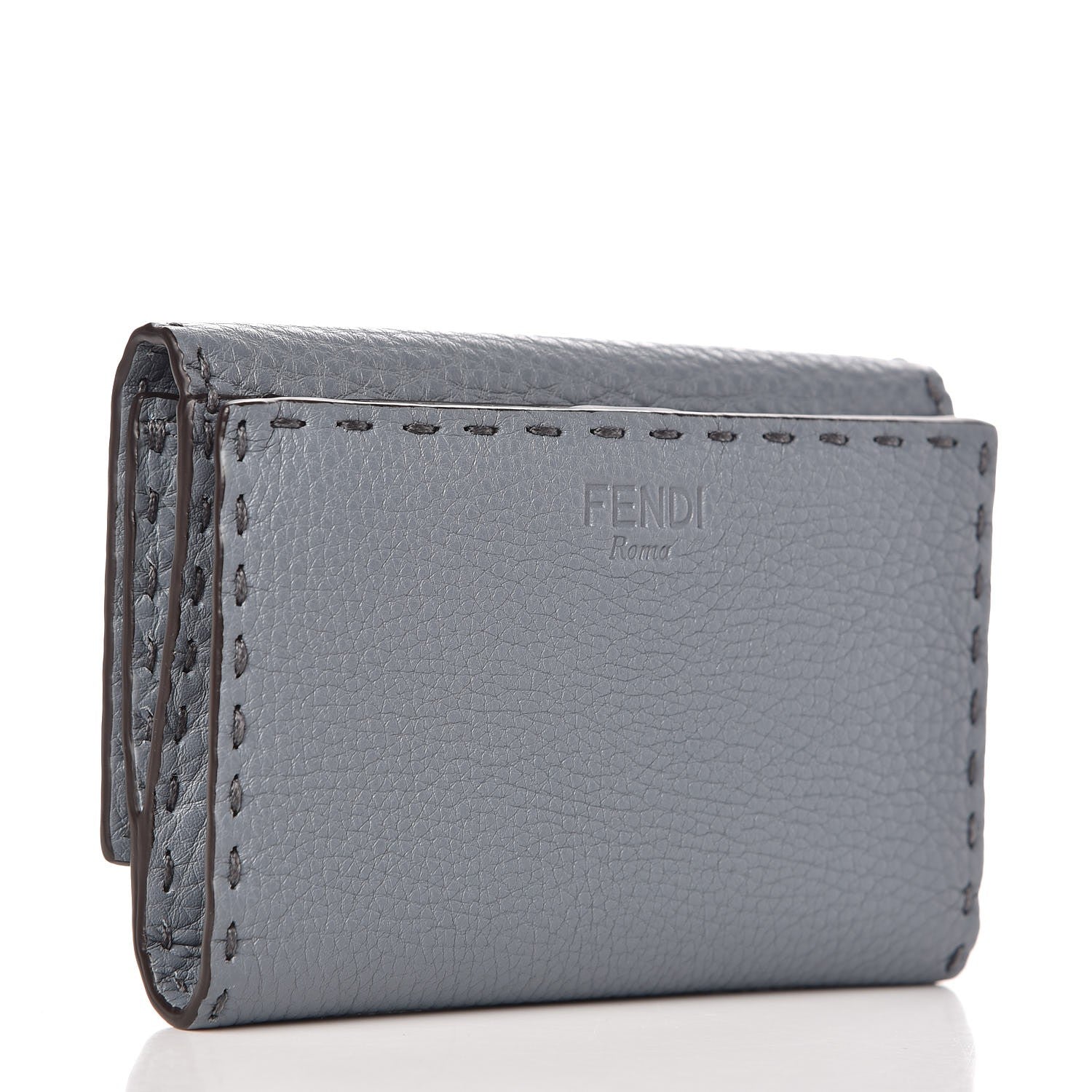 Fendi Cuoio Romano Selleria Medium Peekaboo Wallet Nube 3 of 12