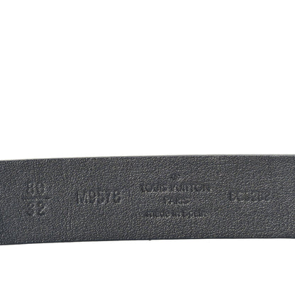 Louis Vuitton Calfskin Embossed 20MM LV Initiales Belt 80 32 Black 3 of 5