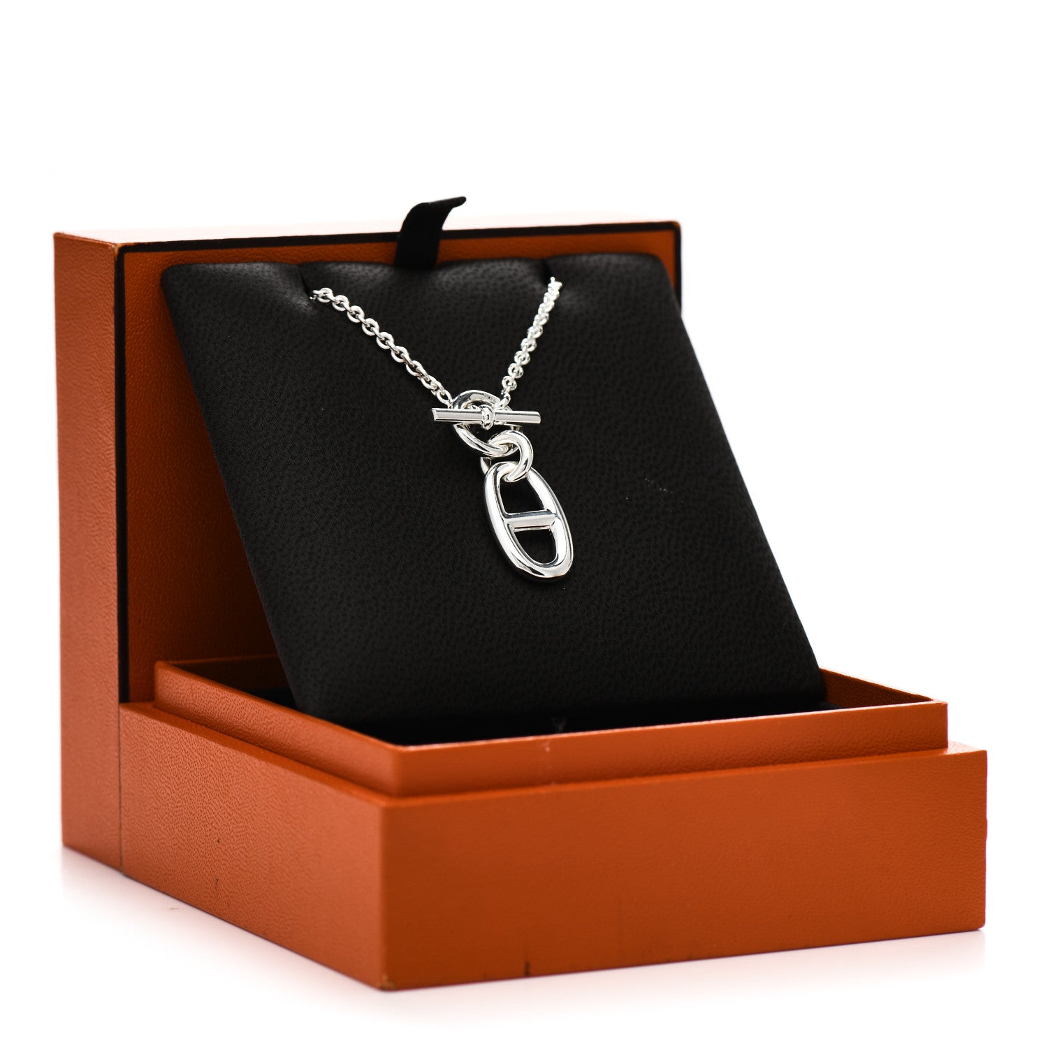 Hermes Sterling Silver Amulette Chaine d'Ancre Necklace 5 of 5