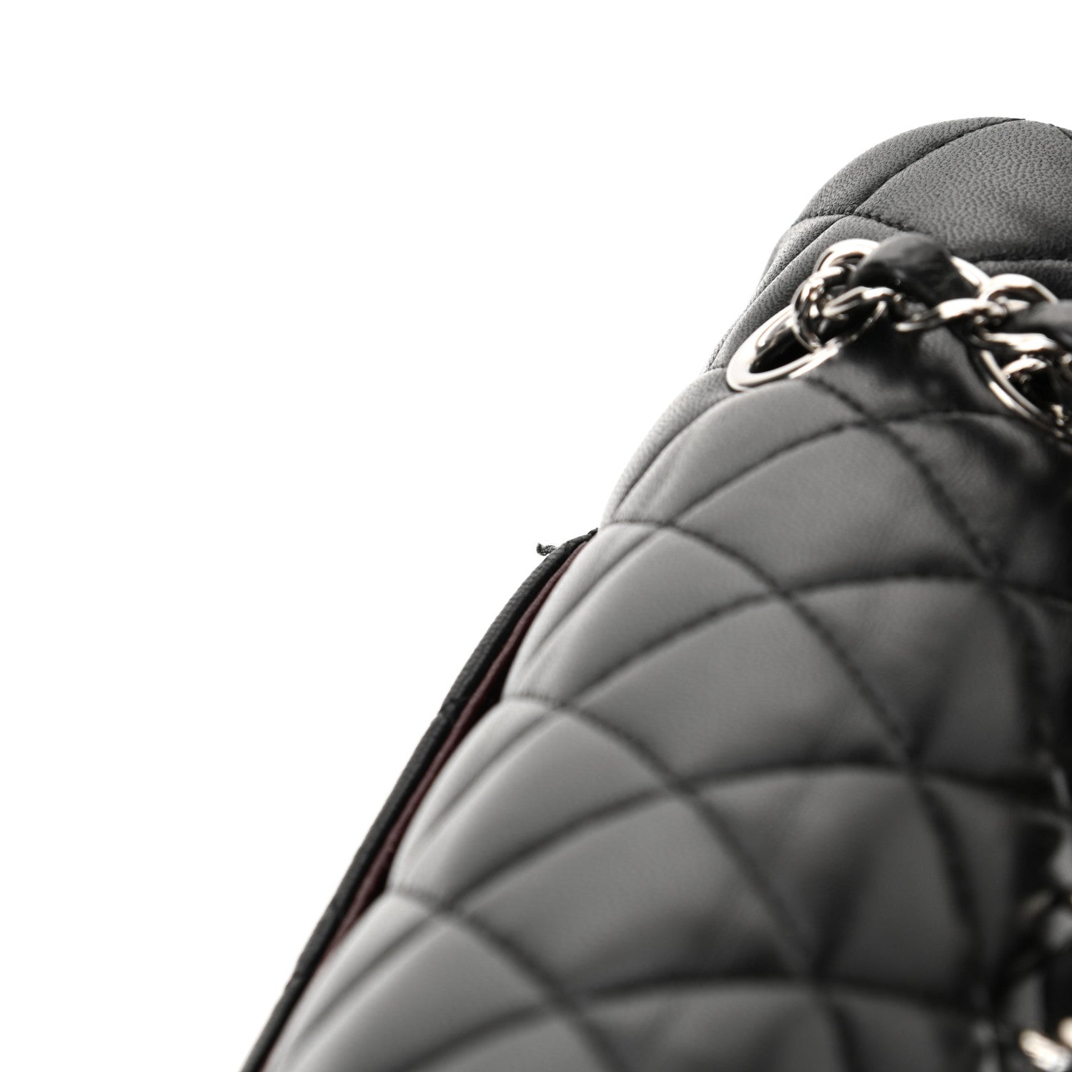 Chanel Lambskin Quilted Medium Double Flap Black 28 of 32