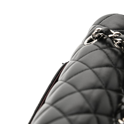 Chanel Lambskin Quilted Medium Double Flap Black 28 of 32