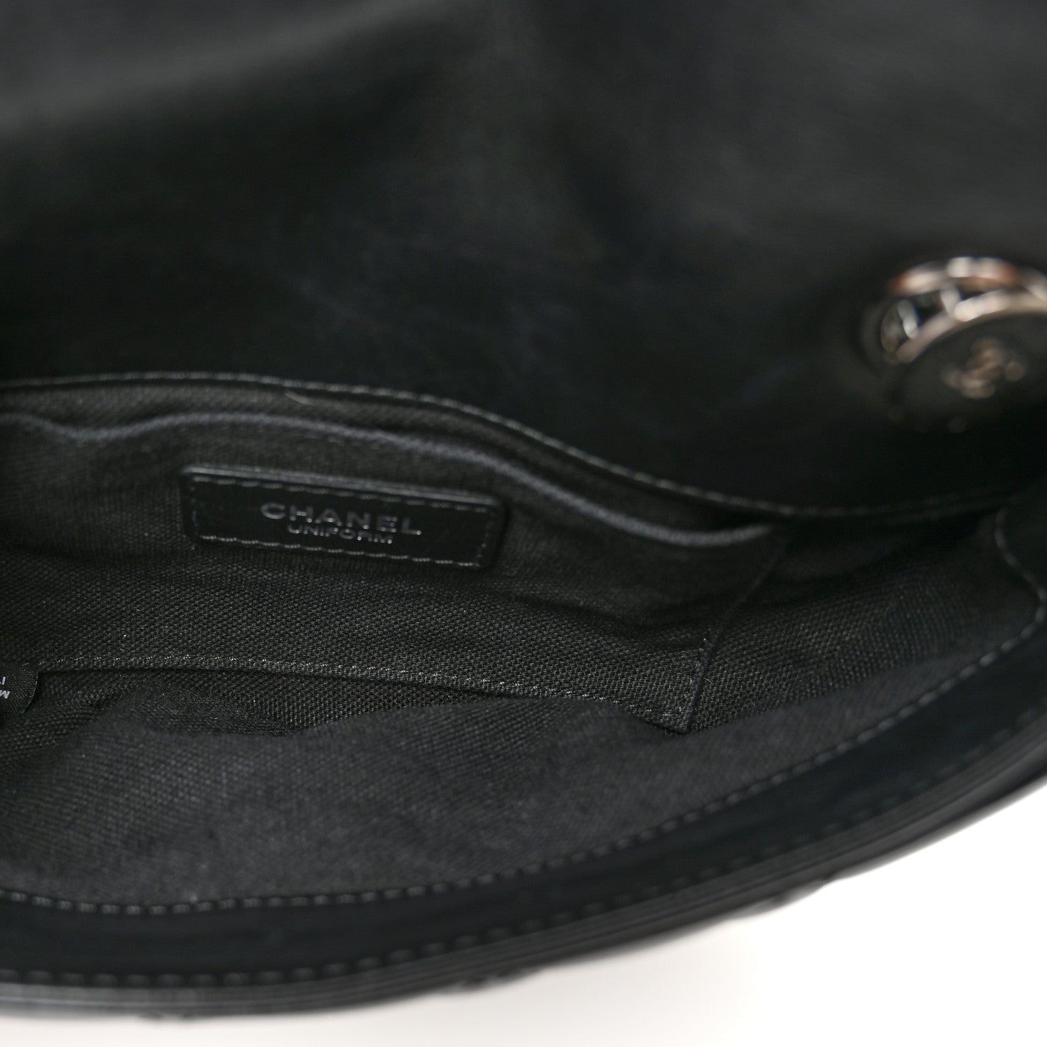 Chanel Calfskin Quilted CC Uniform Flap Belt Bag Black 5 of 7