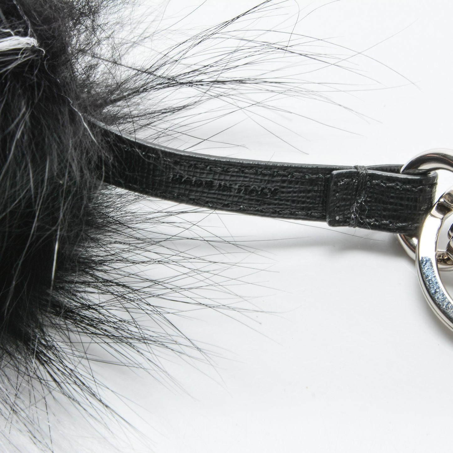 Vitello Elite Fox Goat Fur Igor Monster Bag Bug Cube Charm Rosso Black White