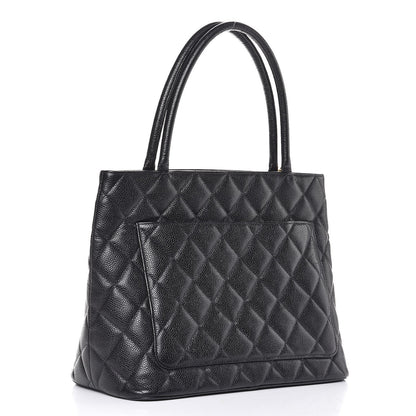 Chanel Caviar Quilted Medallion Tote Black 10 of 15