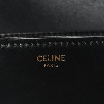 Celine Shiny Calfskin Teen Triomphe Black 6 of 7