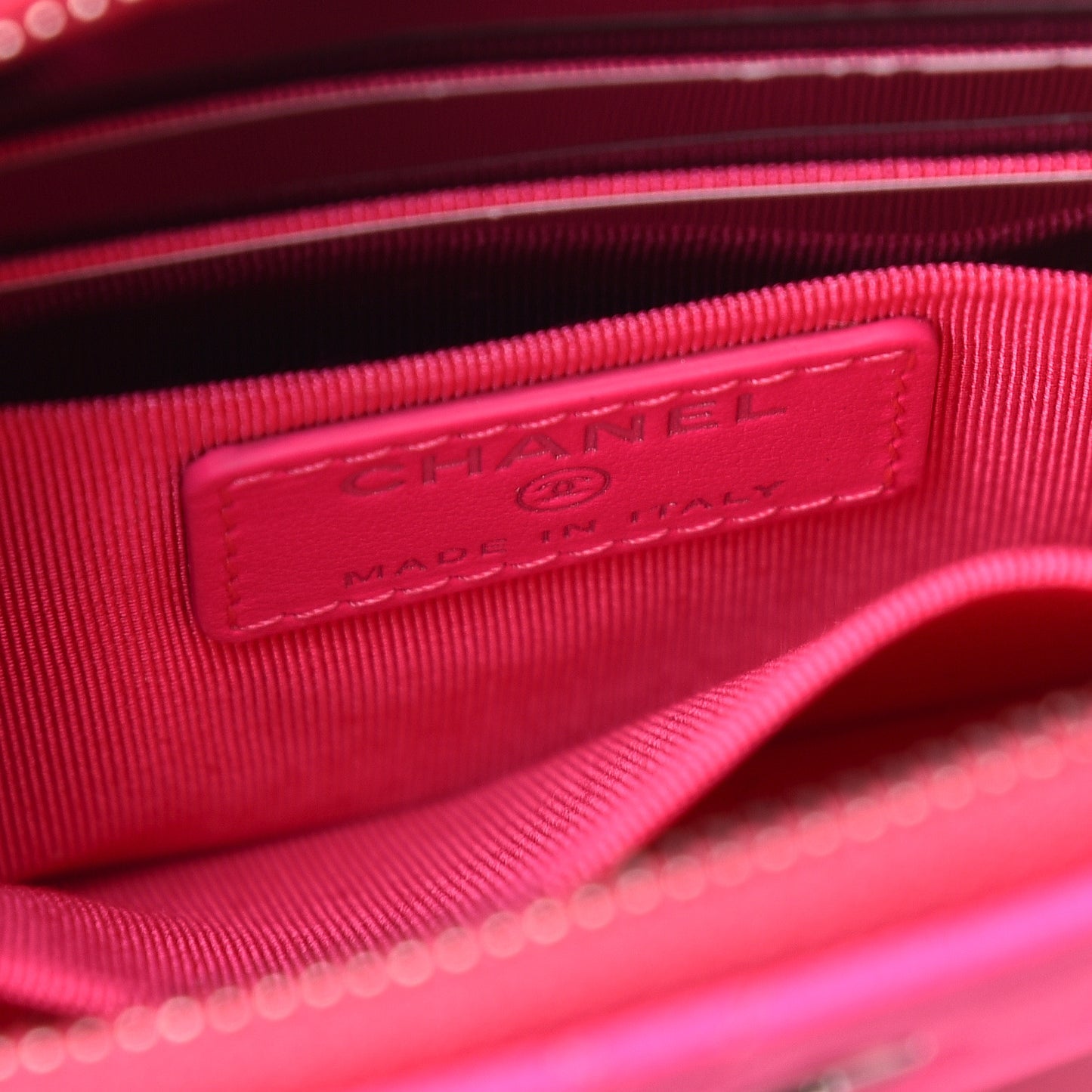 Goatskin Quilted Medium Reissue Cosmetic Case Pink