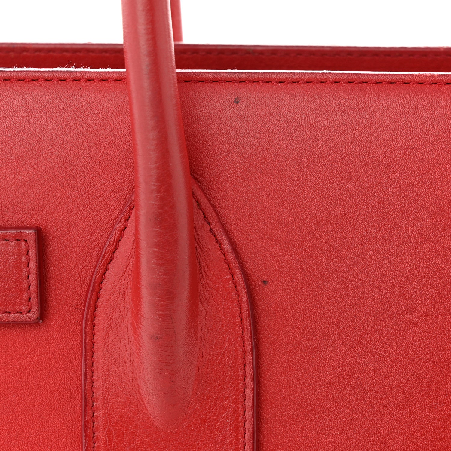 Saint Laurent Calfskin Small Sac De Jour Vermillion 17 of 18