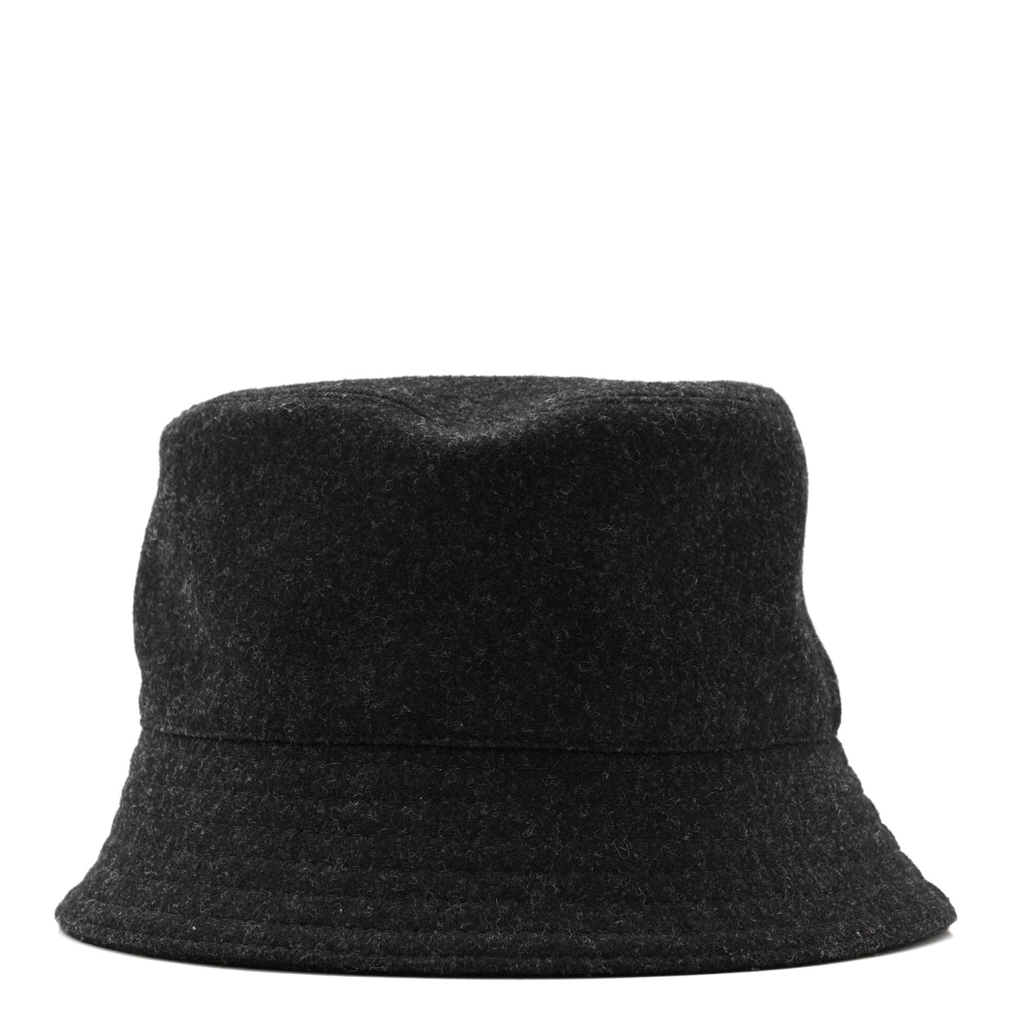 Authentic Loden Wool Metal Triangle Logo Bucket Hat L Anthracite