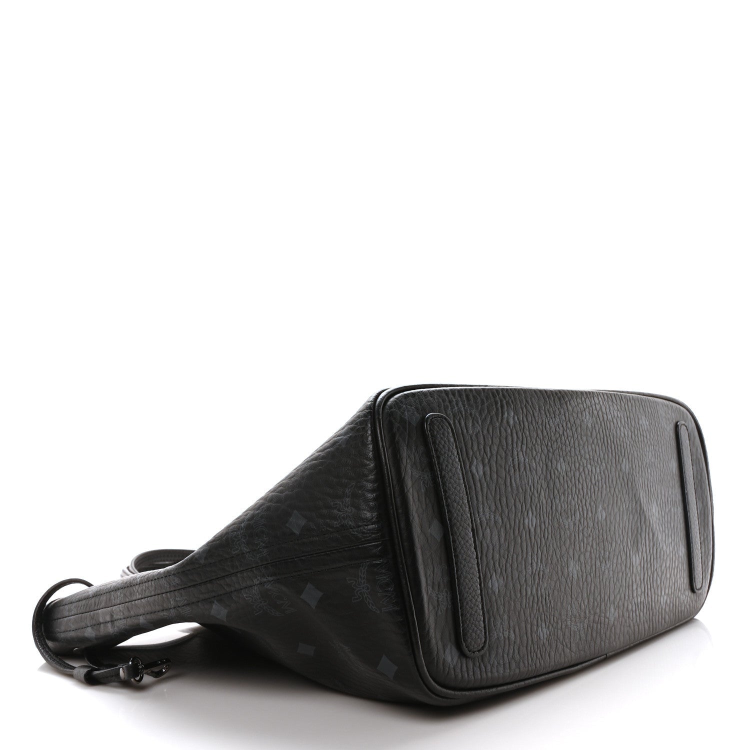 MCM Visetos Large Liz Reversible Shopper Tote Black 4 of 7