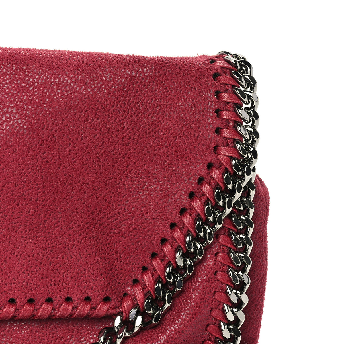 Stella McCartney Shaggy Deer Tiny Fold Over Falabella Tote Plum 6 of 8