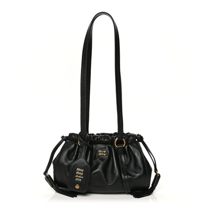 Miu Miu Nappa Mini Joie Shoulder Bag Black 1 of 8