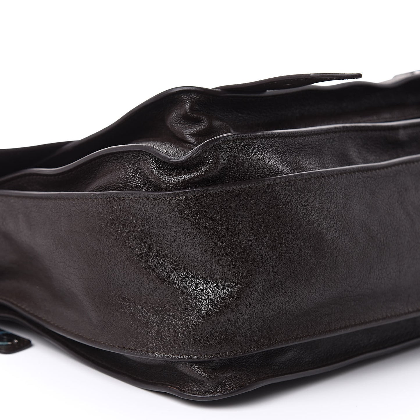 Lambskin Medium PS1 Satchel Dark Chocolate