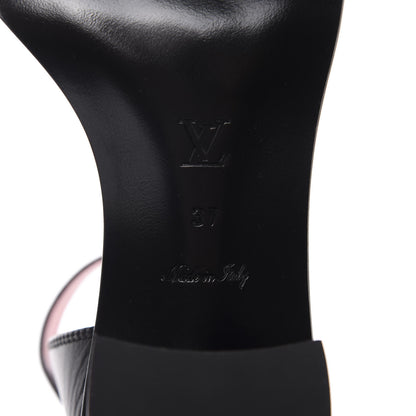 Louis Vuitton Calfskin Monogram Passenger Sandals 37 Black 8 of 10