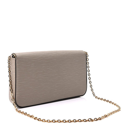 Louis Vuitton Epi Felicie Pochette Chain Wallet Galet 3 of 9