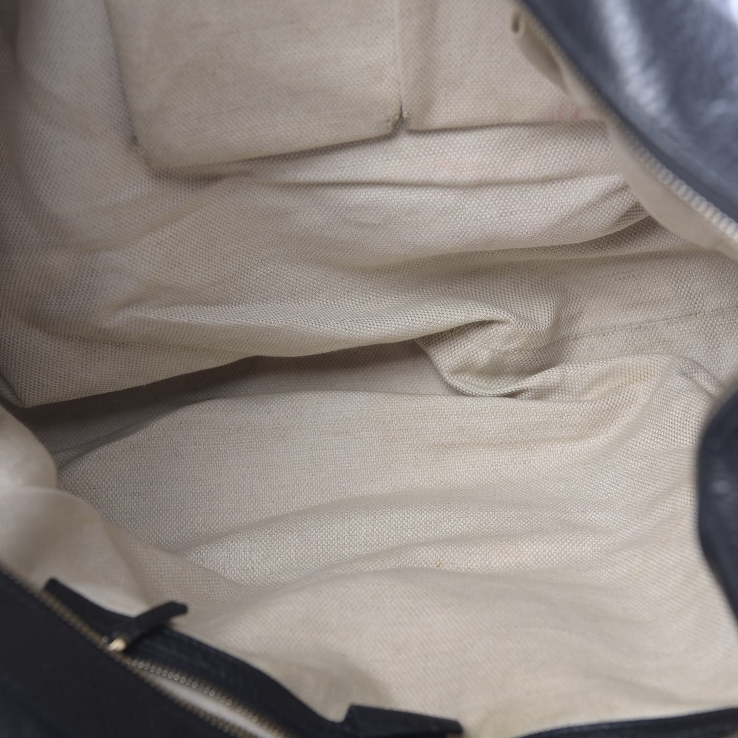 Pebbled Calfskin Large Soho Top Handle Bag Black