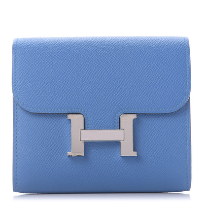Hermes Epsom Constance Short Wallet Mykonos 1 of 11