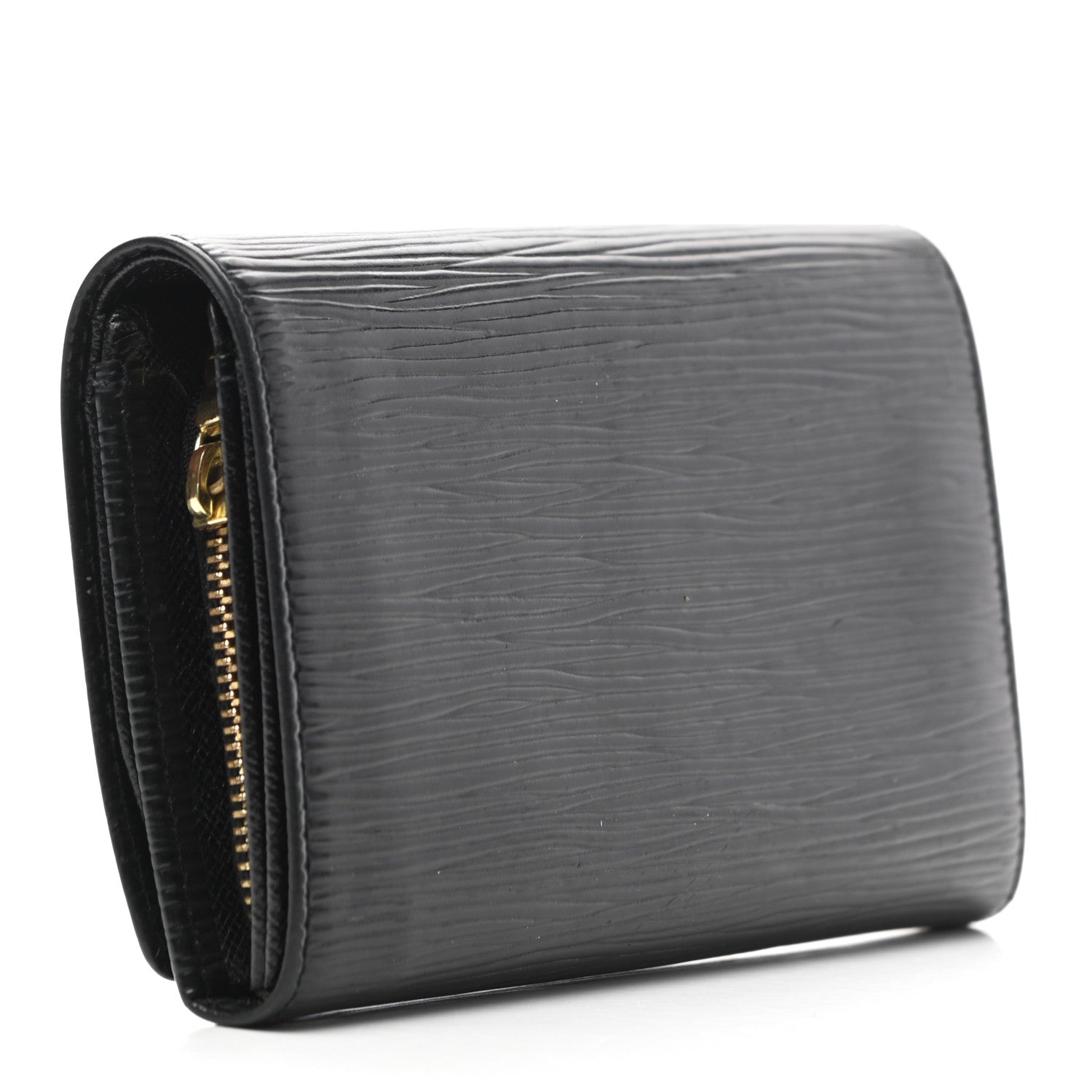 Louis Vuitton Epi Porte-Monnaie Billets Tresor Wallet Black 3 of 7