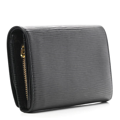 Louis Vuitton Epi Porte-Monnaie Billets Tresor Wallet Black 3 of 7