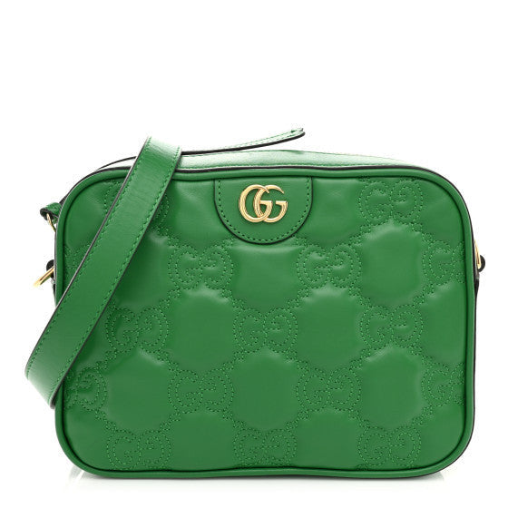 Gucci Calfskin GG Matelasse Shoulder Bag Spring Green 1 of 1