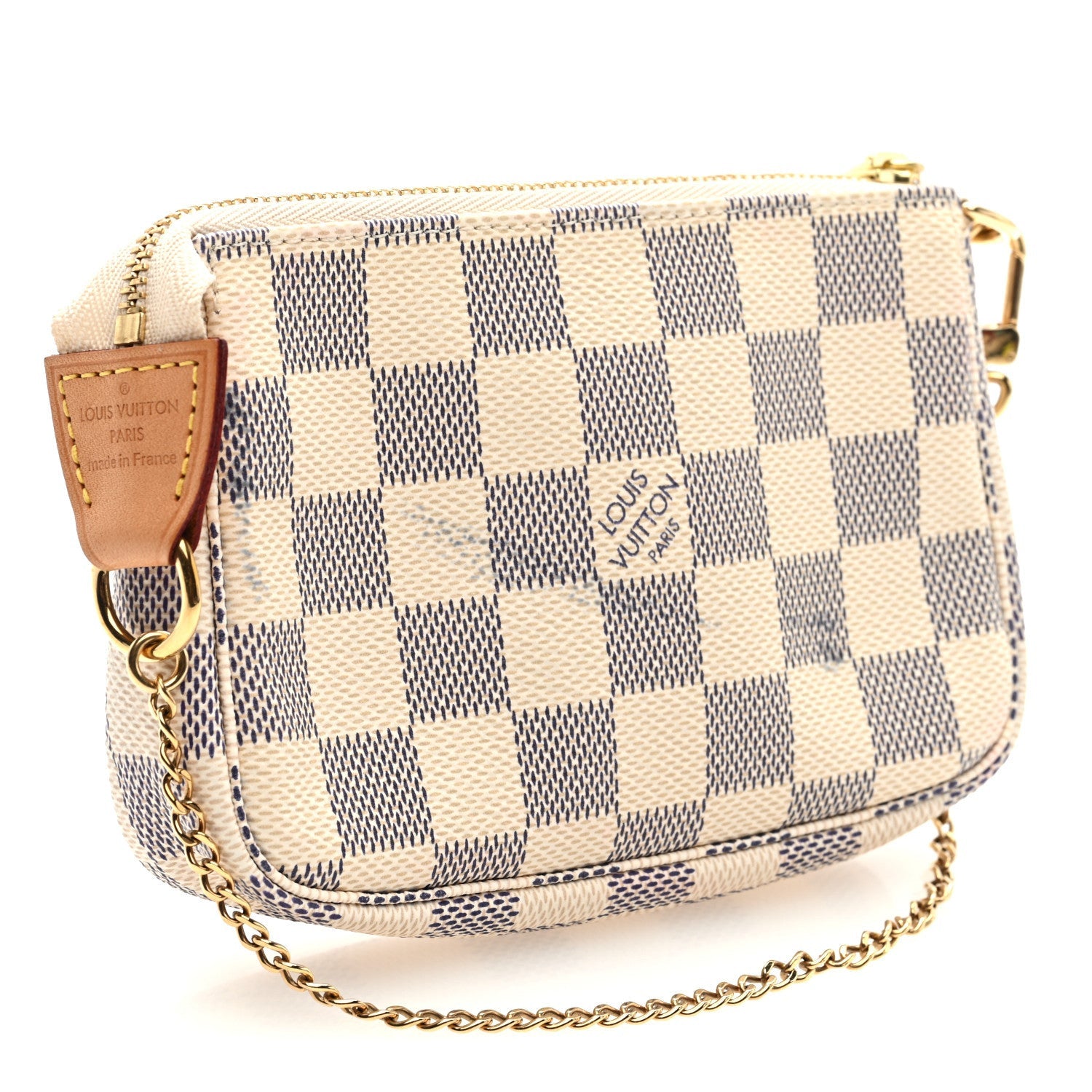Louis Vuitton Damier Azur Mini Pochette Accessories 3 of 7
