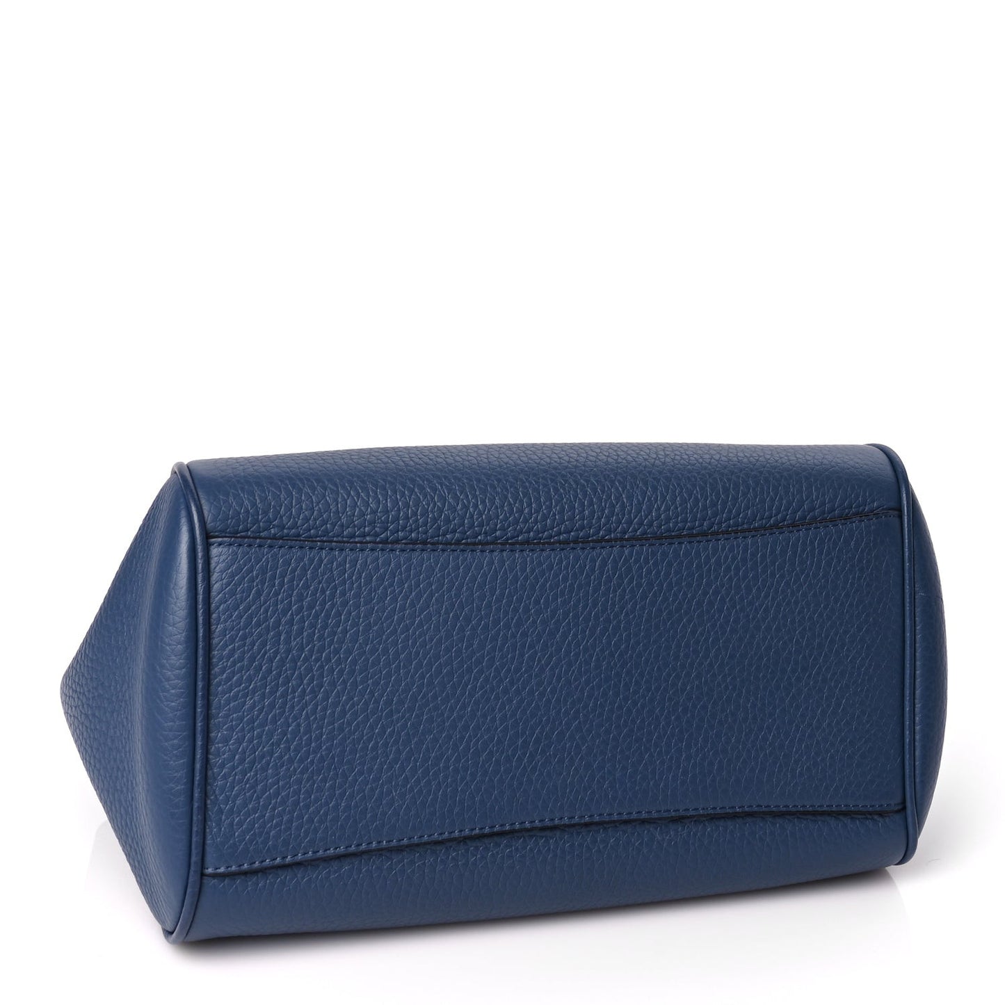 Heavy Grain Small Belted Bayswater Tote Pale Navy