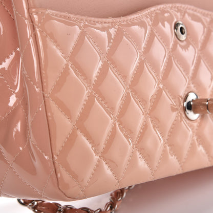 Chanel Patent Quilted Medium Double Flap Light Pink 9 of 11
