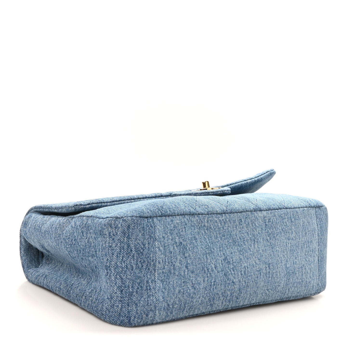 Denim Small Souplissimo Maxi Flap  Blue