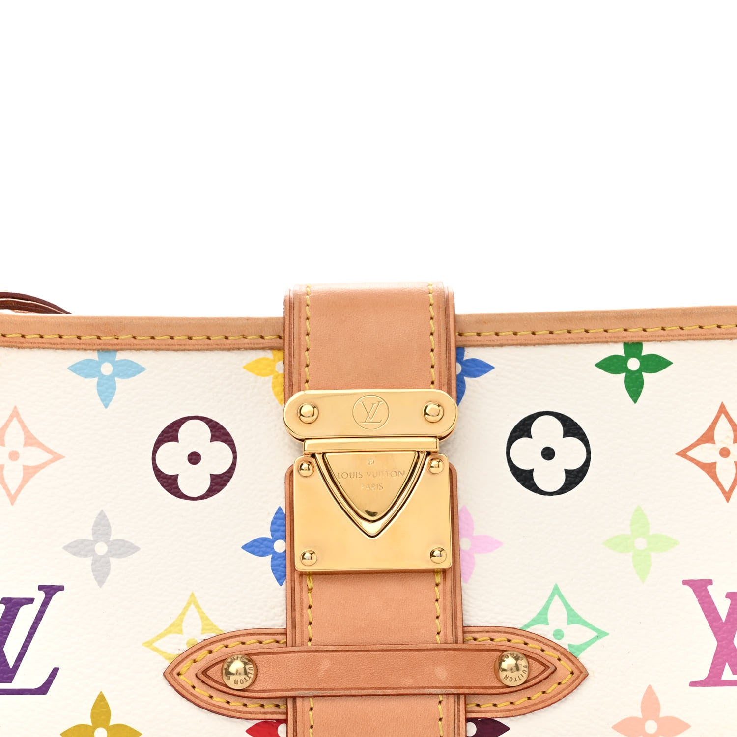 Louis Vuitton Monogram Multicolor Shirley White 6 of 10