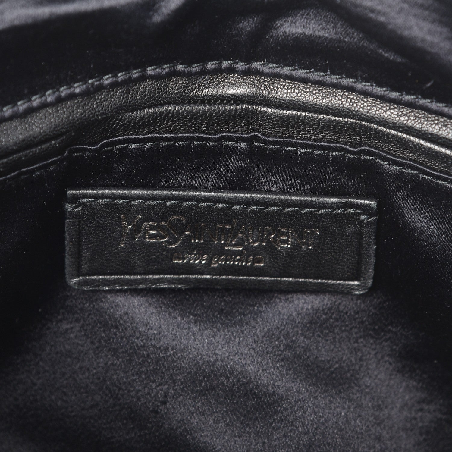 Saint Laurent Calfskin Large Vanity Bowler Black 6 of 8