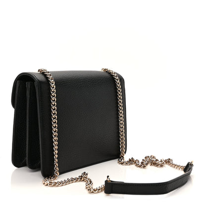 Gucci Dollar Calfskin Small Interlocking G Shoulder Bag Black 2 of 8