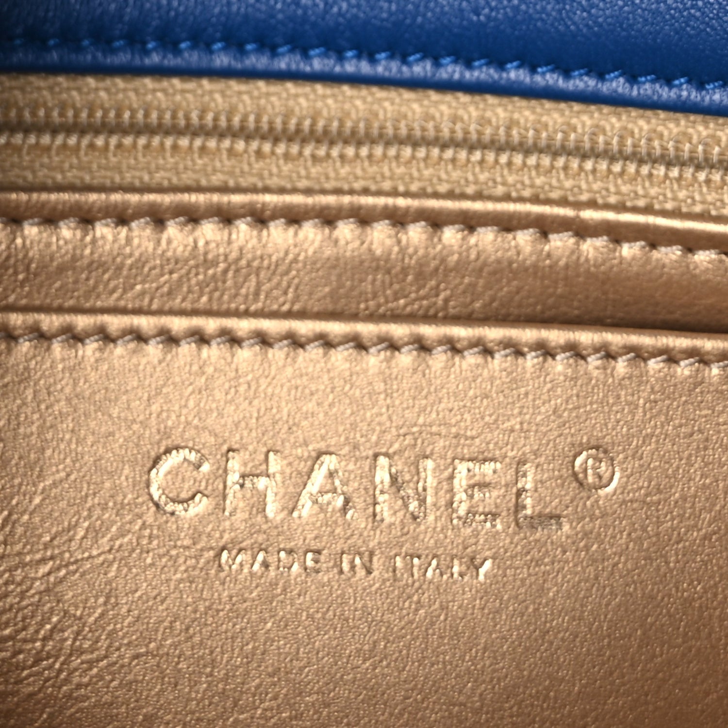 Chanel Lambskin Quilted Mini Pearl Crush Flap  Blue 6 of 10
