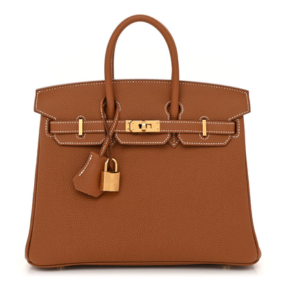 Hermes Togo Birkin 25 Gold 1 of 13