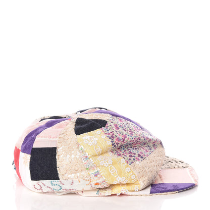 Chanel Fabric Patchwork Cap Hat M Multicolor 5 of 11