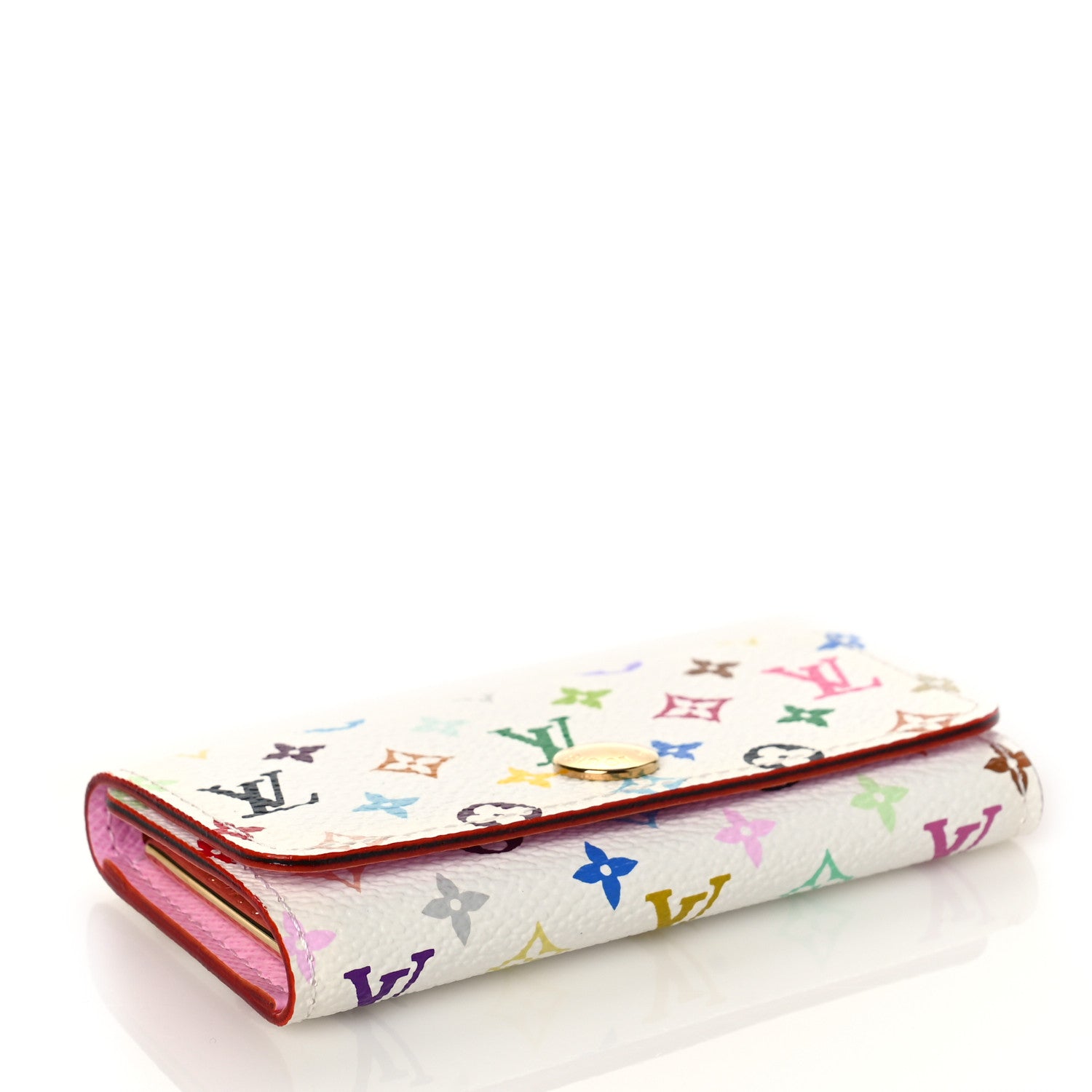 Louis Vuitton Monogram Multicolor Multicles 4 Key Holder White Litchi 4 of 8