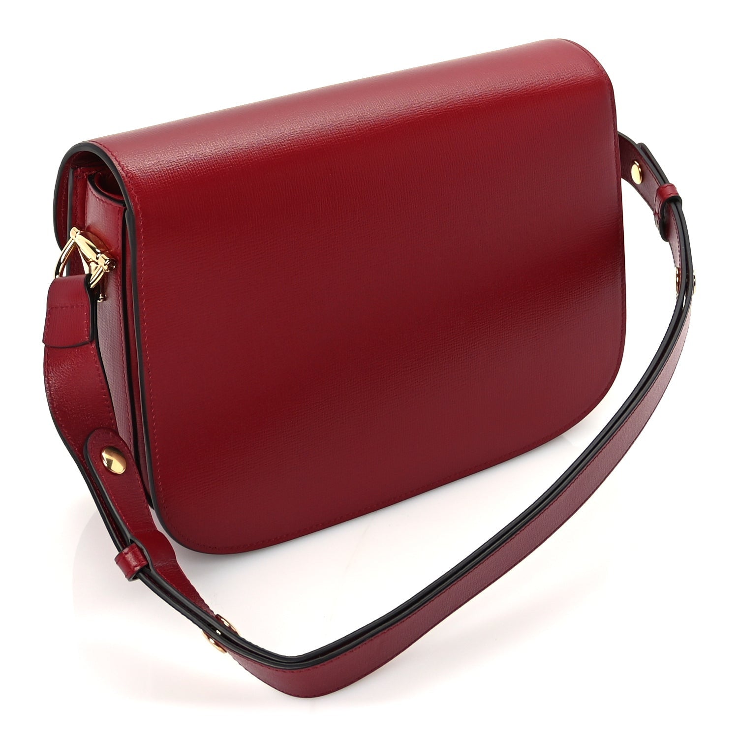 Gucci Azalea Calfskin Horsebit 1955 Shoulder Bag  New Cherry Red 2 of 8
