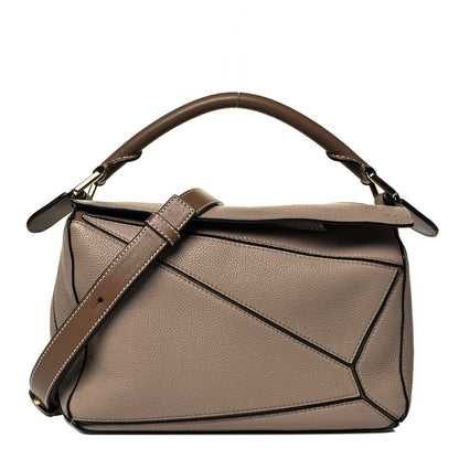 Loewe Grained Calfskin Small Puzzle Bag Sand Mink 1 of 9