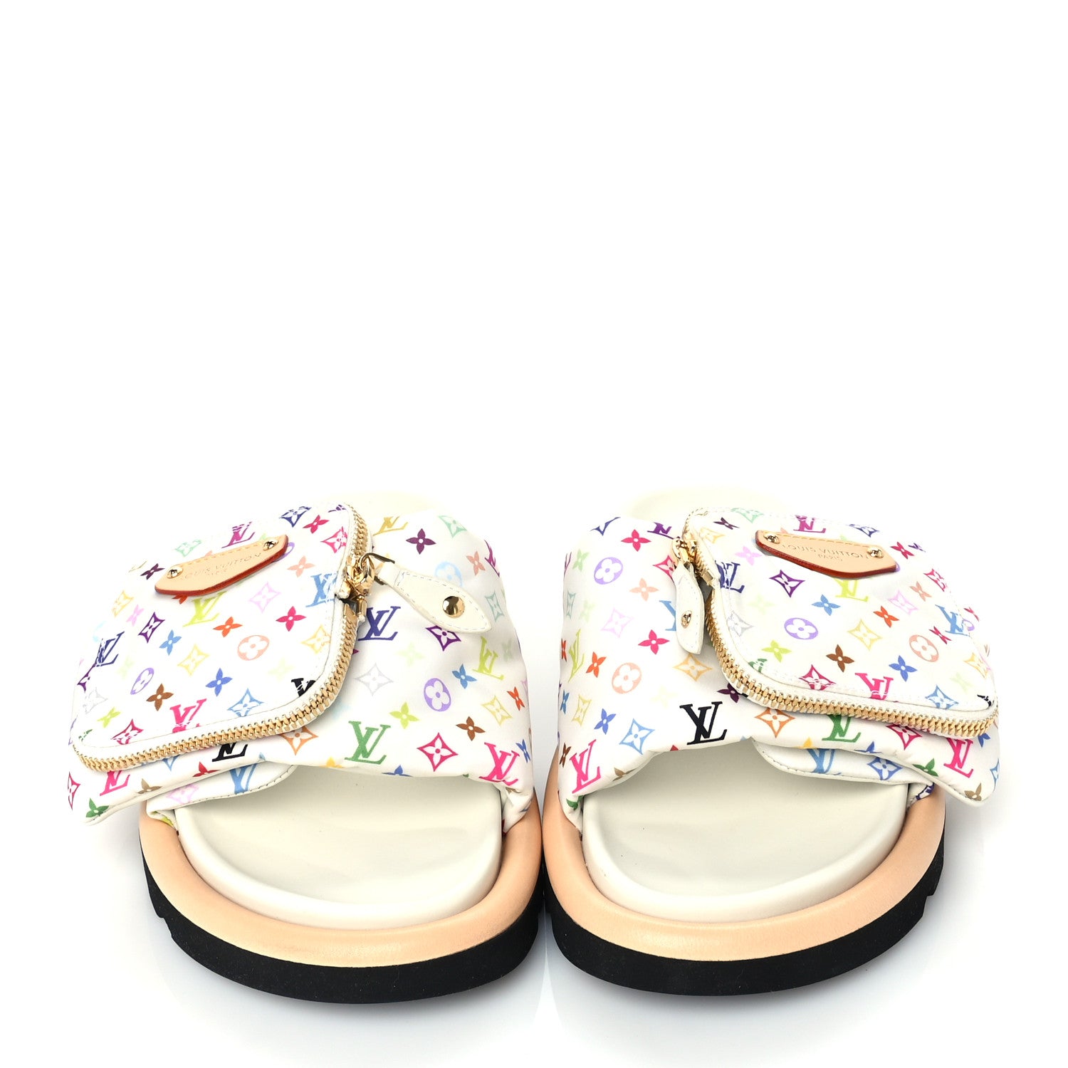 Louis Vuitton LV X TM Monogram Multicolor Pool Pillow Flat Comfort Mule 38 White 4 of 7