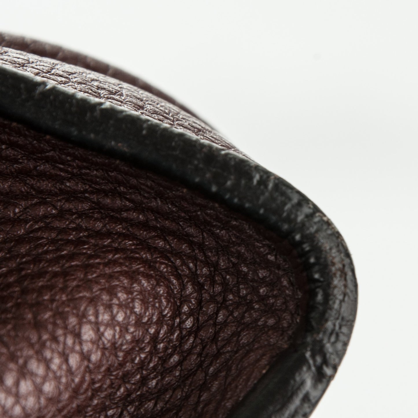 Drummed Calfskin Mini Luggage Dark Brown
