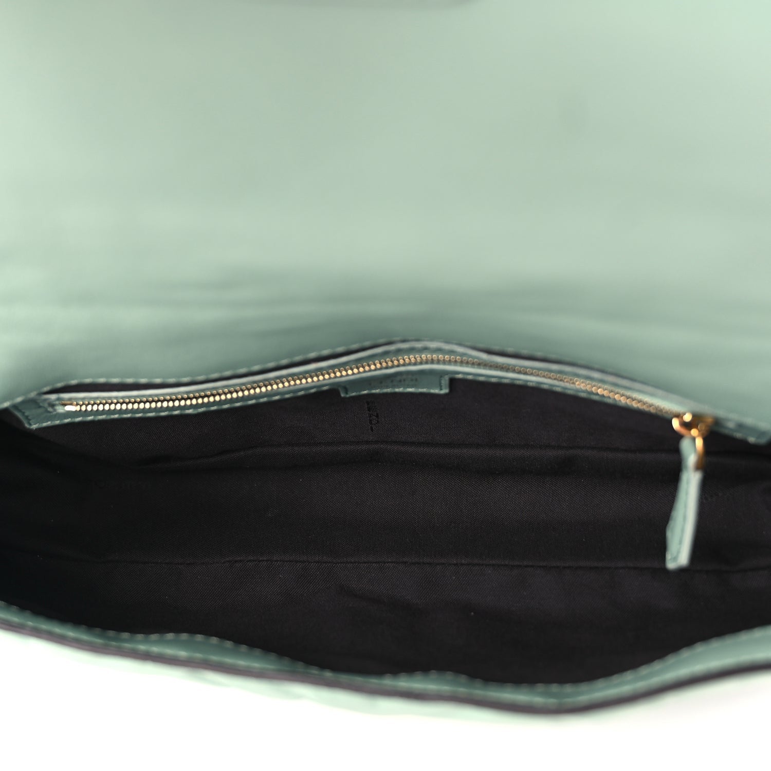 Fendi Nappa FF 1974 Embossed Baguette Menta 4 of 8