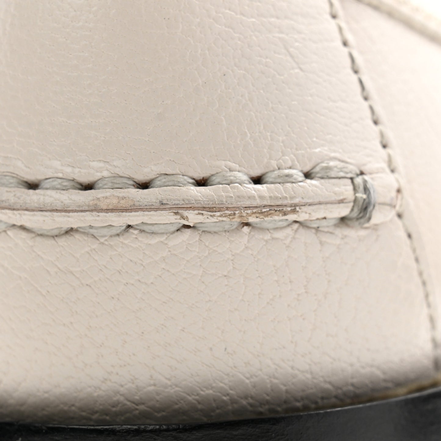 Goatskin Womens Logo 15mm Loafers 35.5 Mystic White