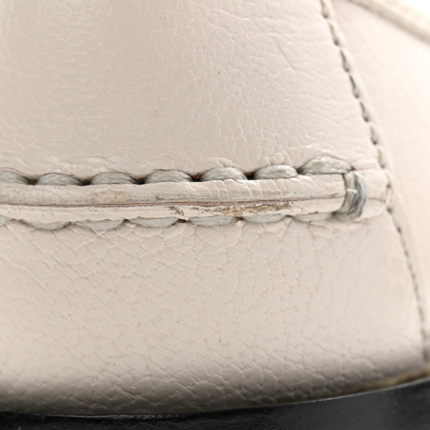 Gucci Goatskin Womens Logo 15mm Loafers 35.5 Mystic White 10 of 11