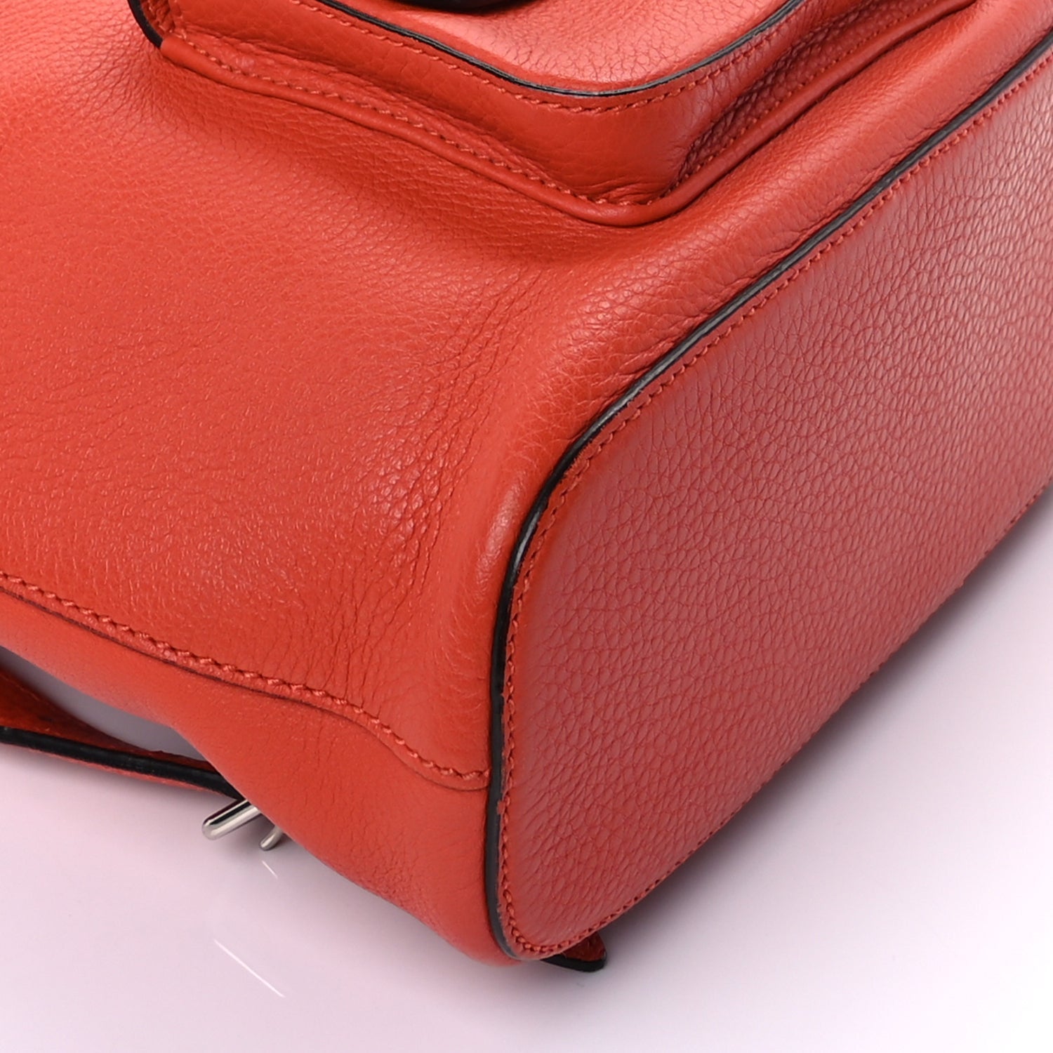 Gucci Calfskin Small Bamboo Backpack Orange 7 of 8