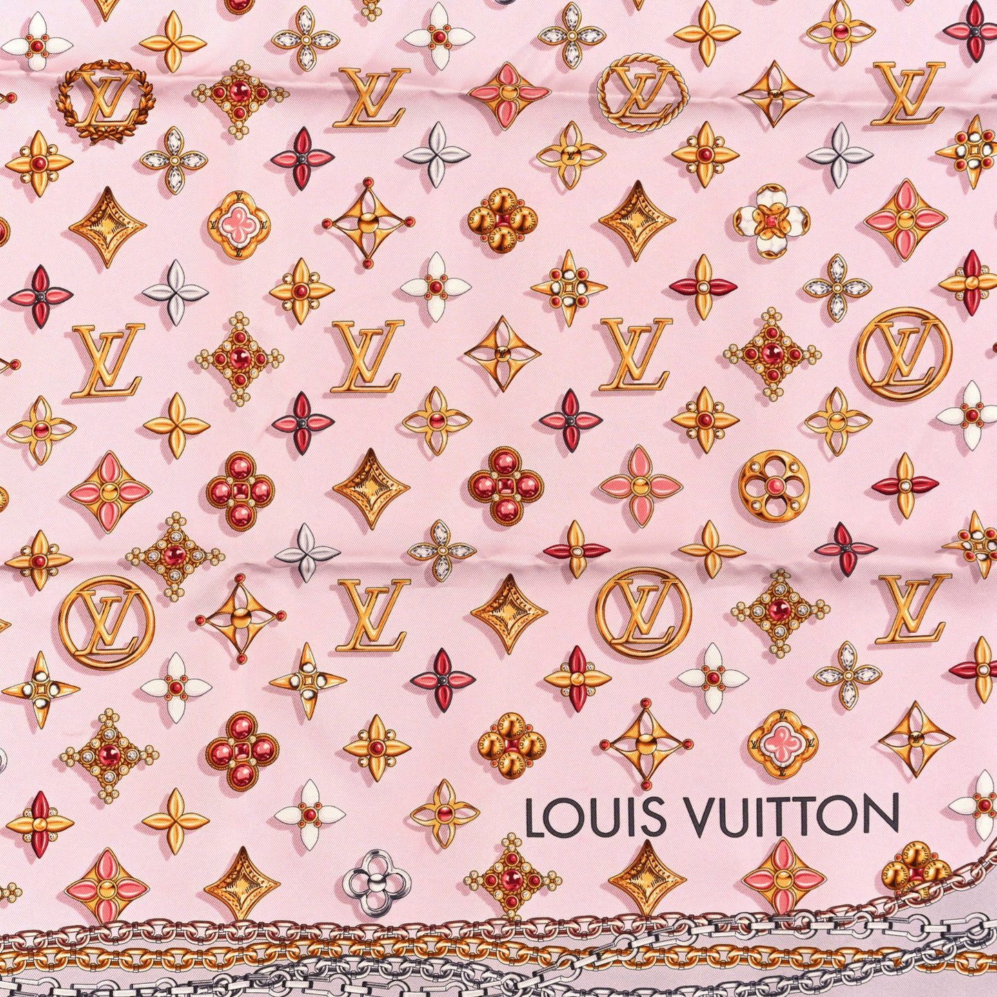 Silk Your Highness Square Scarf Light Pink