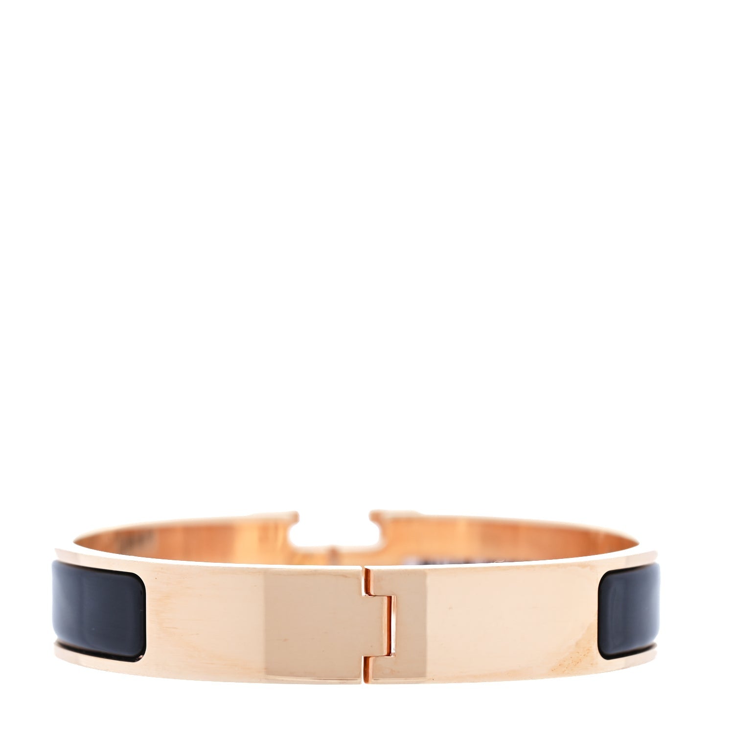 Hermes Enamel Narrow Clic Clac H Bracelet GM  Black 2 of 3